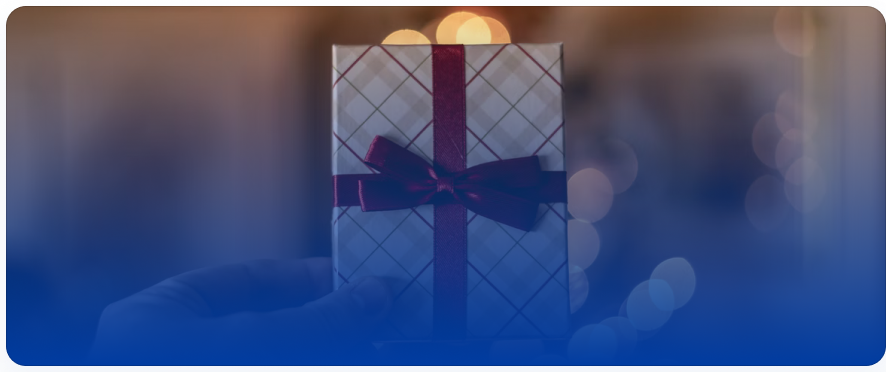 English lessons gift card as the perfect present